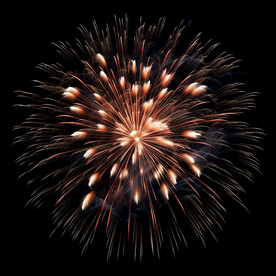 夜幕星空烟花素材