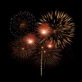 夜幕星空烟花素材