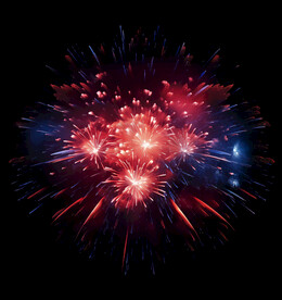 夜幕星空烟花素材