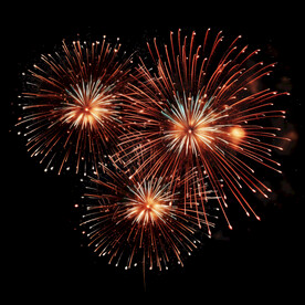 夜幕星空烟花素材