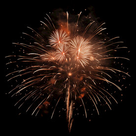 夜幕星空烟花素材