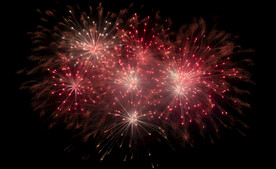 夜幕星空烟花素材