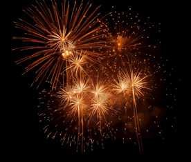 夜幕星空烟花素材