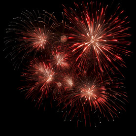 夜幕星空烟花素材