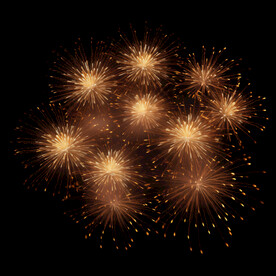 夜幕星空烟花素材