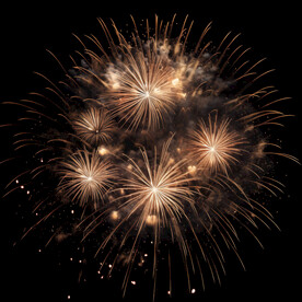 夜幕星空烟花素材