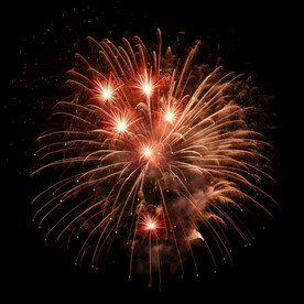 夜幕星空烟花素材