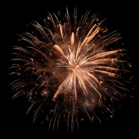 夜幕星空烟花素材