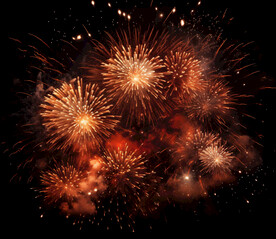 夜幕星空烟花素材