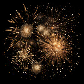 夜幕星空烟花素材