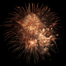 夜幕星空烟花素材