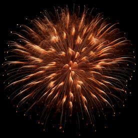 夜幕星空烟花素材