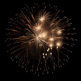 夜幕星空烟花素材