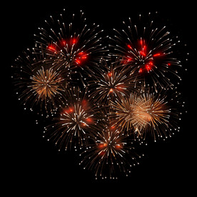 夜幕星空烟花素材