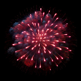 夜幕星空烟花素材