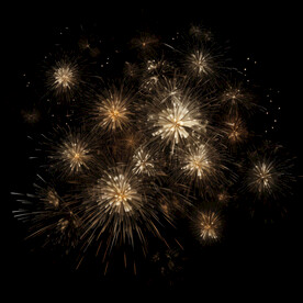 夜幕星空烟花素材