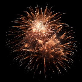 夜幕星空烟花素材