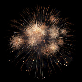 夜幕星空烟花素材