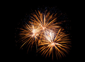 夜幕星空烟花素材