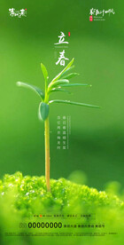 地产立春海报