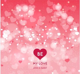 模糊的情人节背景