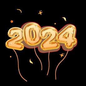 2024气球艺术字