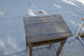 30年前木头课桌