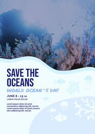 世界海洋日海报