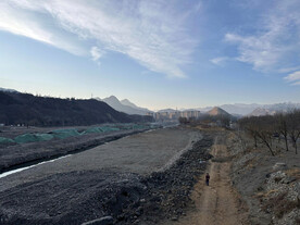 大石河磁家务段河床