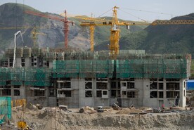 惠景新苑小区建设工地