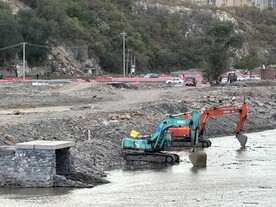 大石河清淤工地