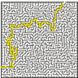 迷宫-带正确路线