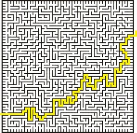 迷宫-带正确路线