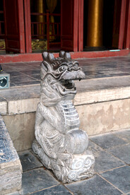 龙亭公园龙形门墩