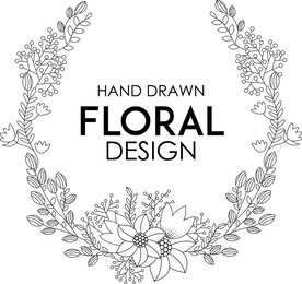 线描植物花卉花框