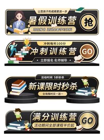 冲刺训练营标签悬浮窗直播间贴片