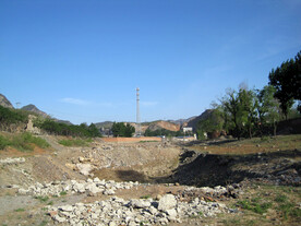 大石河磁家务段河床