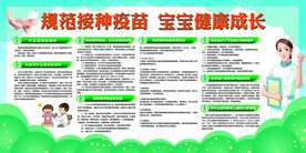 儿童预防接种日展板