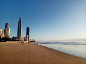 澳大利亚黄金海岸海滩晨景