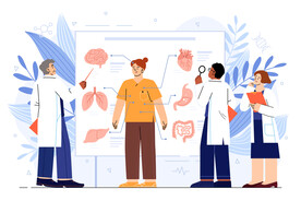 人体结构图插画