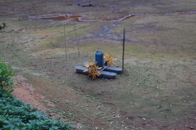 鱼塘水车增氧机