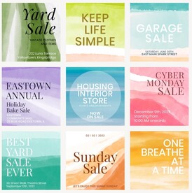 水彩模板抽象背景