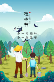 植树节海报