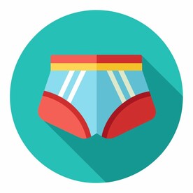 图标风格的游泳裤