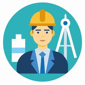 图标风格的建筑师