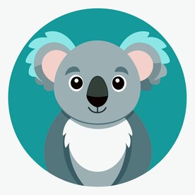 图标风格的考拉