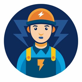 图标风格的电工