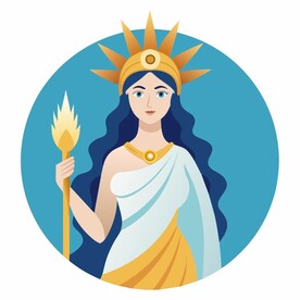 图标风格的女神