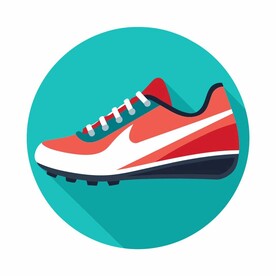 图标风格的田径鞋