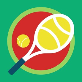 图标风格的网球